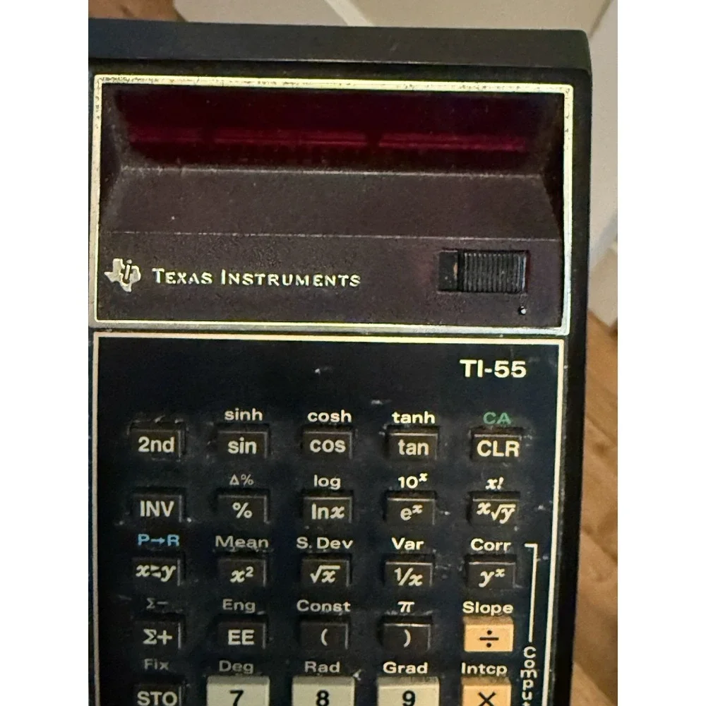 Texas Instruments TI Programmable 55 Calculator Vintage UNTESTED No Charger.